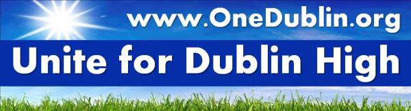 Unite for Dublin High Car Magnet Unite for Dublin High Car Magnet