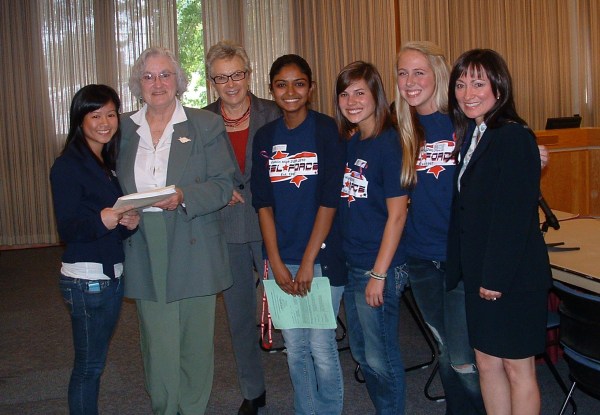 Dublin High School Seniors Present Petition to Alameda County Board of Education