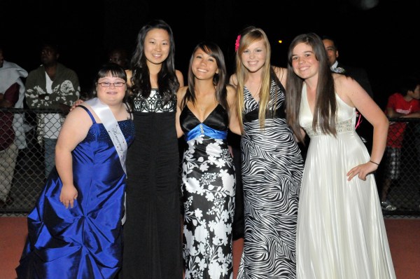 Dublin High School Homecoming Queen Rachel Cooperstein with nominated peers