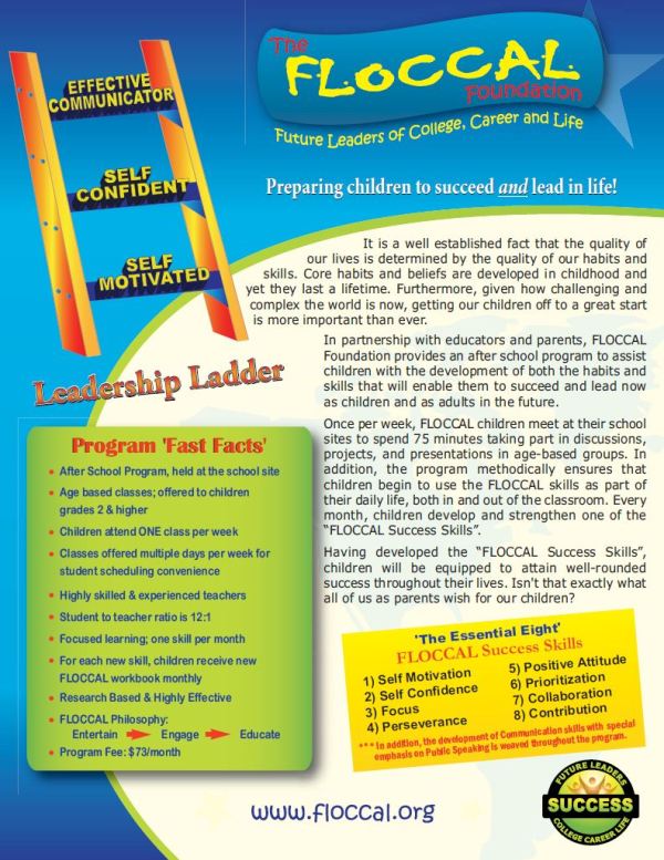 FLOCCAL - Green Elementary School brochure