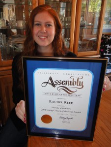 City of Dublin Young Citizen of the Year 2011 Rachel Reed - Dublin High School