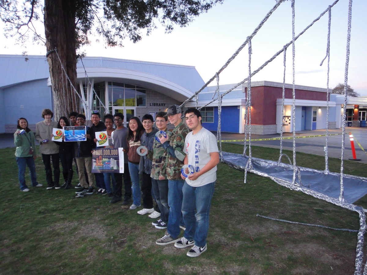 Dublin High School Engineering Students Build Duct Tape Suspension