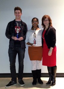 Dublin High School Poetry Out Loud Competition Winners with Holly Cunningham Feb 2012