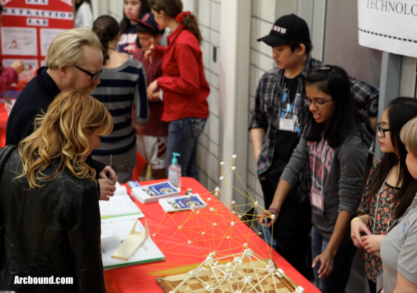 MythBusters Adam Savage and Kari Byron Visit Fallon Middle School Gateway to Technology