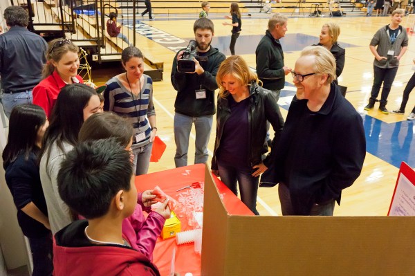 MythBusters Adam Savage Visits with Fallon Middle School Science Students