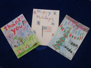 Frederiksen Elementary School Student Holiday Cards to US Troops - 2