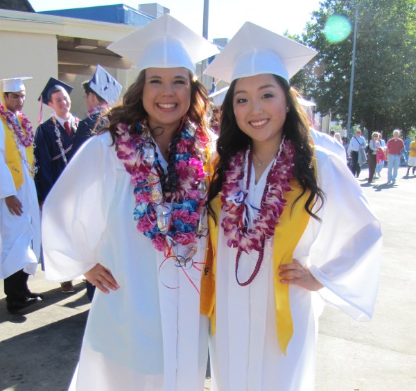 Tatum Wheeler with Dublin High School Classmate Lauren Koa