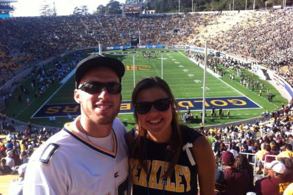 Tatum Wheeler and Cousin at the UC Berkeley Memorial Stadium