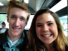 Tatum Wheeler and Joe Nealon Riding the Bus to the UC Berkeley Campus