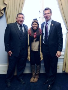 Sbranti and Swalwell with DHS student