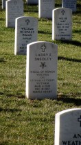 Wells Middle School Trip to Arlington National Cemetery Grave of Medal of Honor Recipient Cpl Larry Smedley