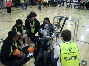 Dublin High School Gaels Robots Basketball Throwing Machine for Special Olympics Event - 2