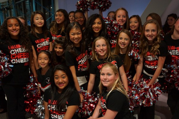 Fallon Middle School Cheer Team at the Oracle Arena for the Warriors Half Time Show