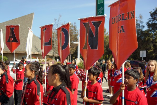 Fallon Middle School Marching Band at the City of Dublin St. Patrick's Day Parade 2013