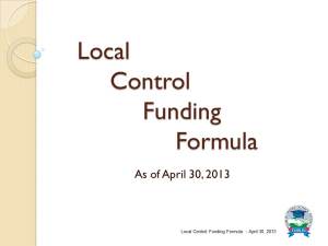 Local Control Funding Formula Overview