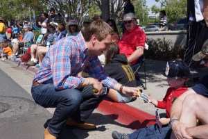 Congressman Swalwell at the Rowell Rancho Rodeo Parade