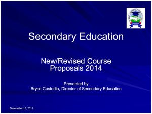 DUSD Course Proposals