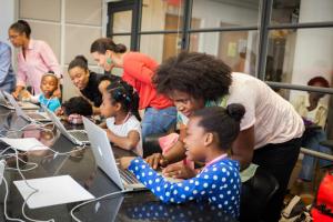 Black Girls Code classroom