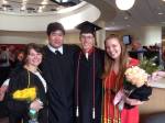 Hamline Graduation Erik Wong with freshman year&nbsp;neighbors