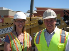 DUSD Senior Director of Facilities Kim McNeely and Project Manager John Hansen