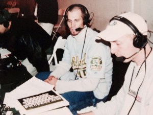 Joe interviewing A's Pitcher Tim Hudson