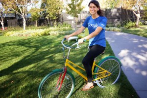 Sierra on a Google Bike