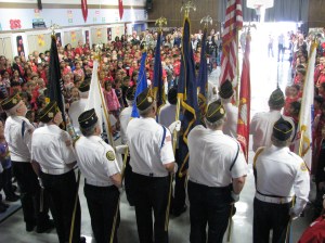 Frederiksen Elementary School Veterans Day Ceremony 2014 - Color Guard