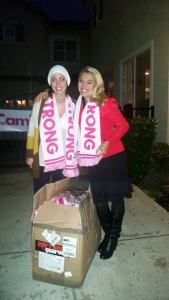 Camille Chabot with CBS Reporter Juilette Goodrich