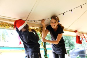 Decorating Happy Kids for Christmas