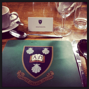 Oxford University first formal dinner of the year