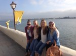 Jenny with friends at Seaport Village in San&nbsp;Diego