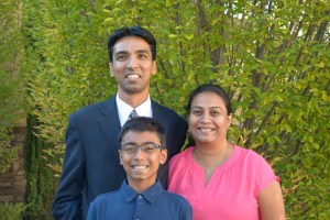 Sameer with his family